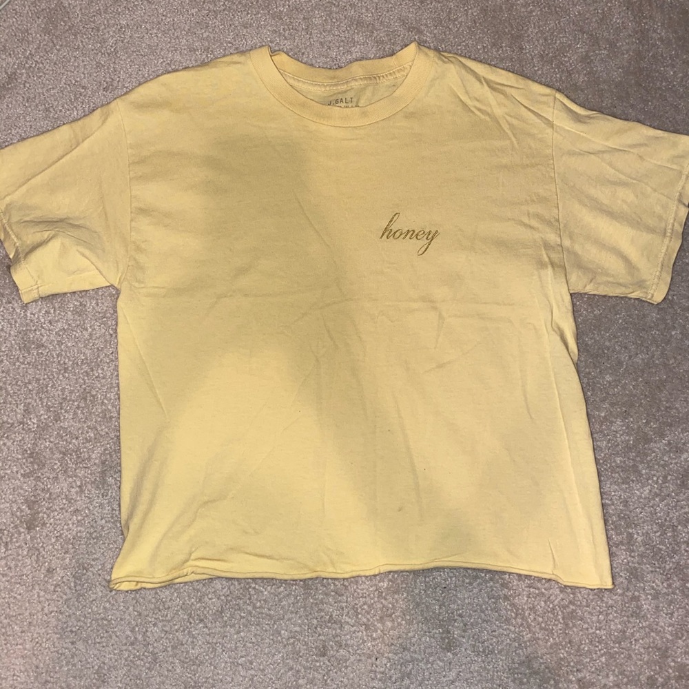 Brandy Melville Honey Cropped T-shirt